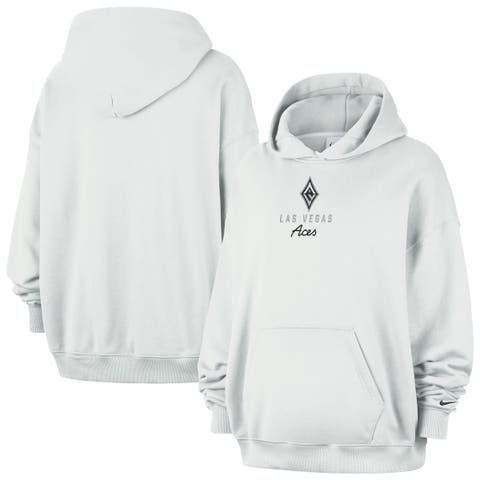 Women's Nike Cream Las Vegas Aces Studio Fleece Hoodie
