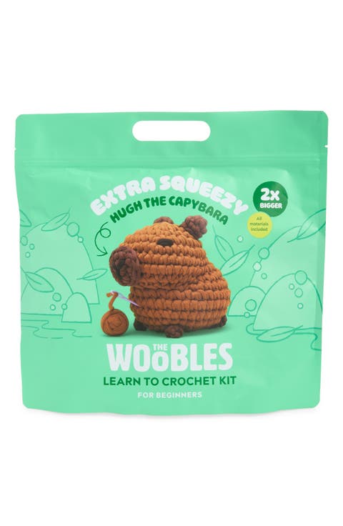 Hugh the Capybara Learn to Crochet Kit