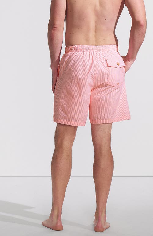 LANDS' END LANDS' END 7" SEERSUCKER BEACH TO BOARDWALK PULL ON SHORTS