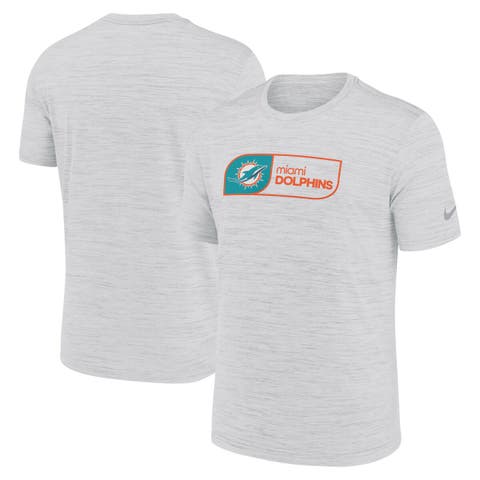 Men's Nike White Miami Dolphins Big & Tall Velocity Jock Tag Performance T-Shirt