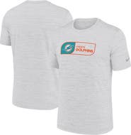 Nike Men's Nike White Miami Dolphins Big & Tall Velocity Jock Tag Performance T-Shirt