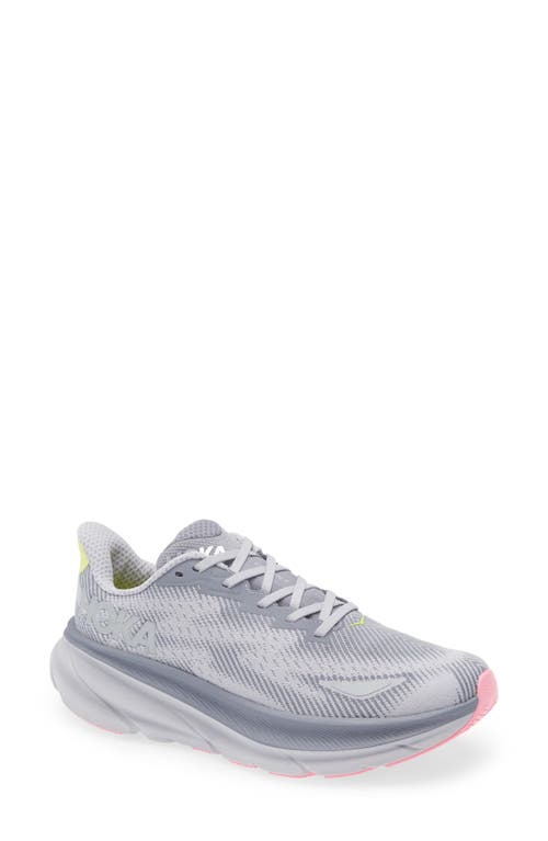 Hoka Clifton 9 Running Shoe In Gray