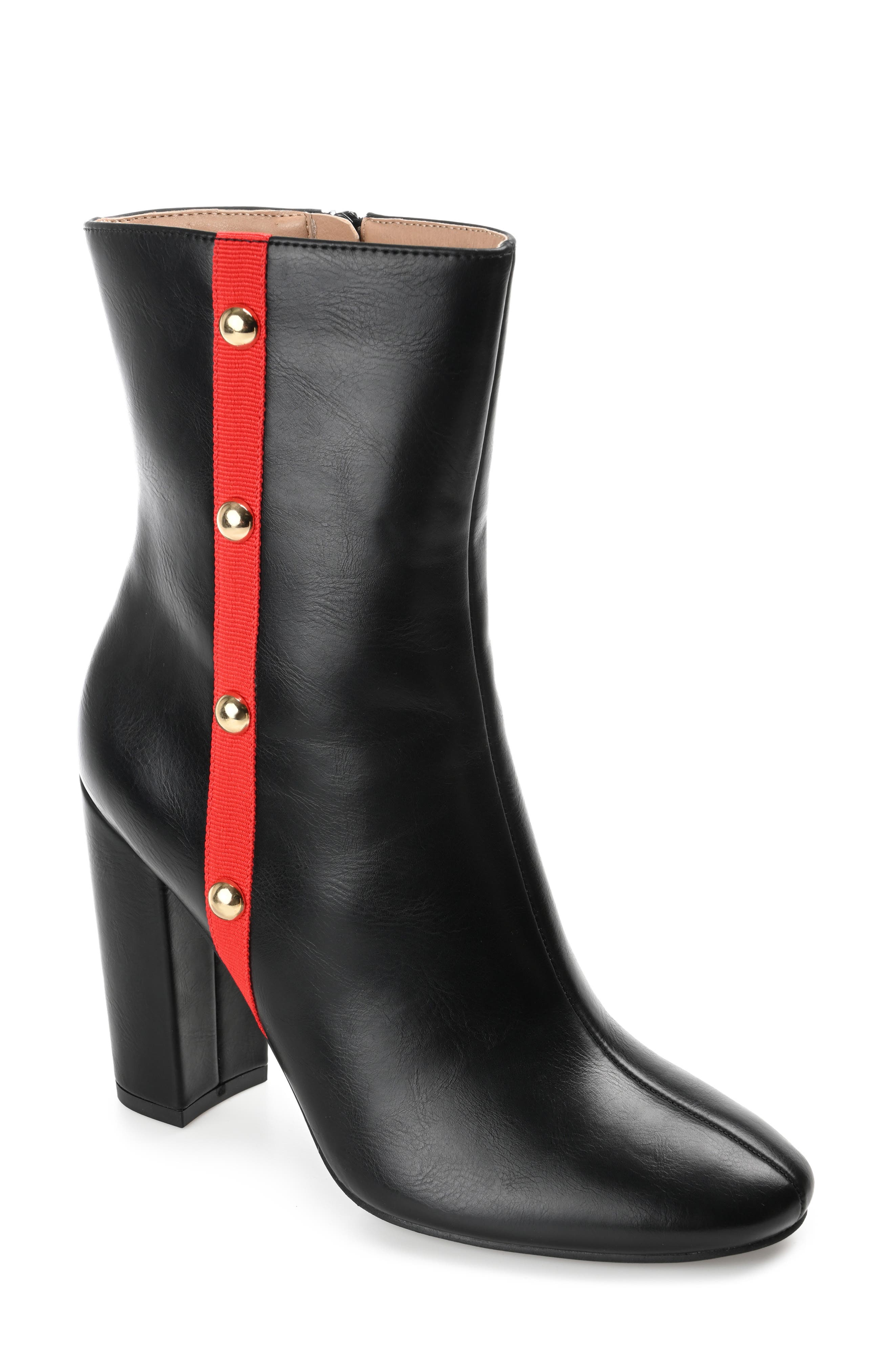 Journee Collection Gaibriel Studded Trim Boot, Main, color, 