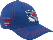 STARTER Men's Starter  Blue New York Rangers Sphere II Curved Starfit Adjustable Hat