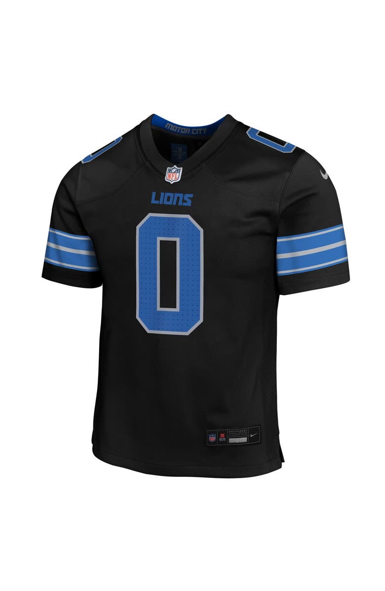 Nike Youth Nike Jahmyr Gibbs Black Detroit Lions Alternate Game Jersey, Alternate, color, Black