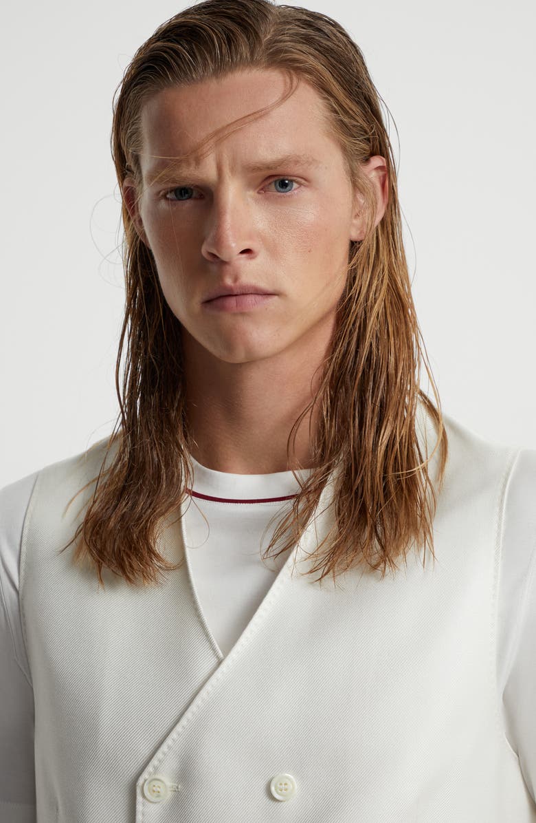 Brunello Cucinelli One-and-a-half-breasted waistcoat, Alternate, color,