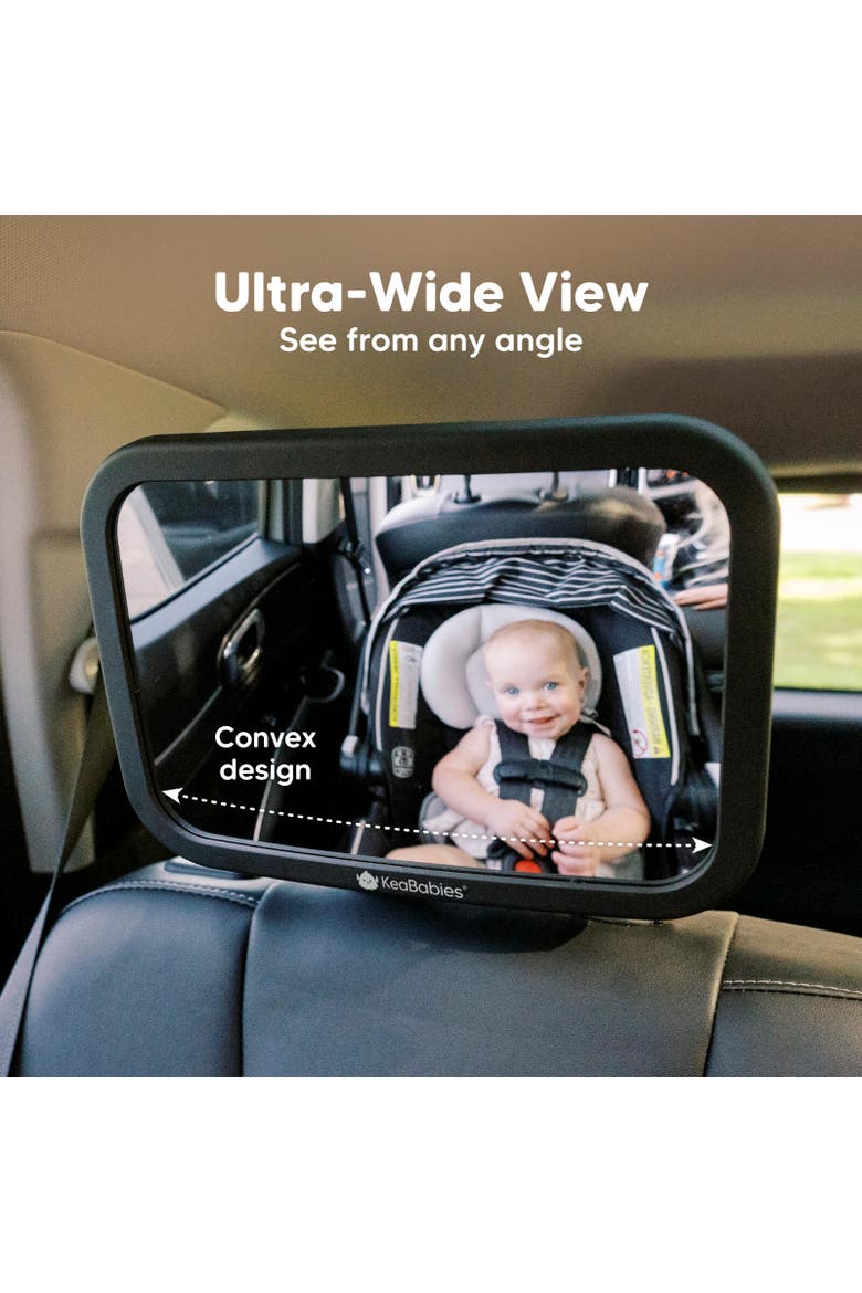 Baby Car Seat Mirror, Alternate, color, Matte Black