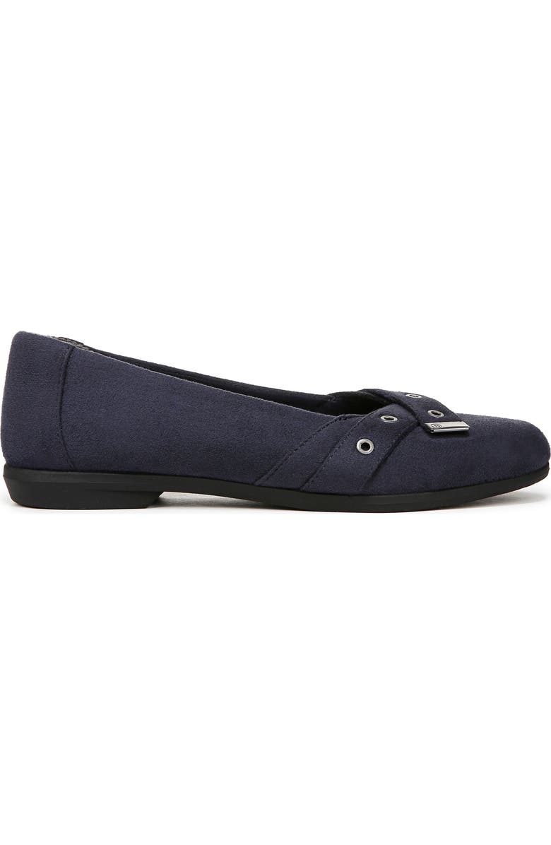 LifeStride Kira Grommet Strap Flat, Alternate, color, Navy Blazer