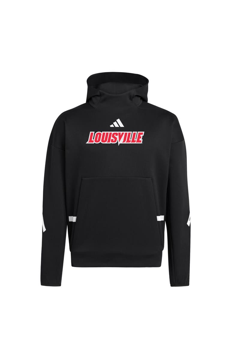 adidas Men's adidas Black Louisville Cardinals Z.N.E. Pullover Hoodie, Alternate, color, Black