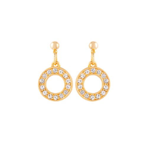 Susan Caplan 1990s Vintage Circular Drop Earrings