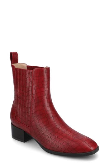 Journee Collection Wrenley Bootie In Red