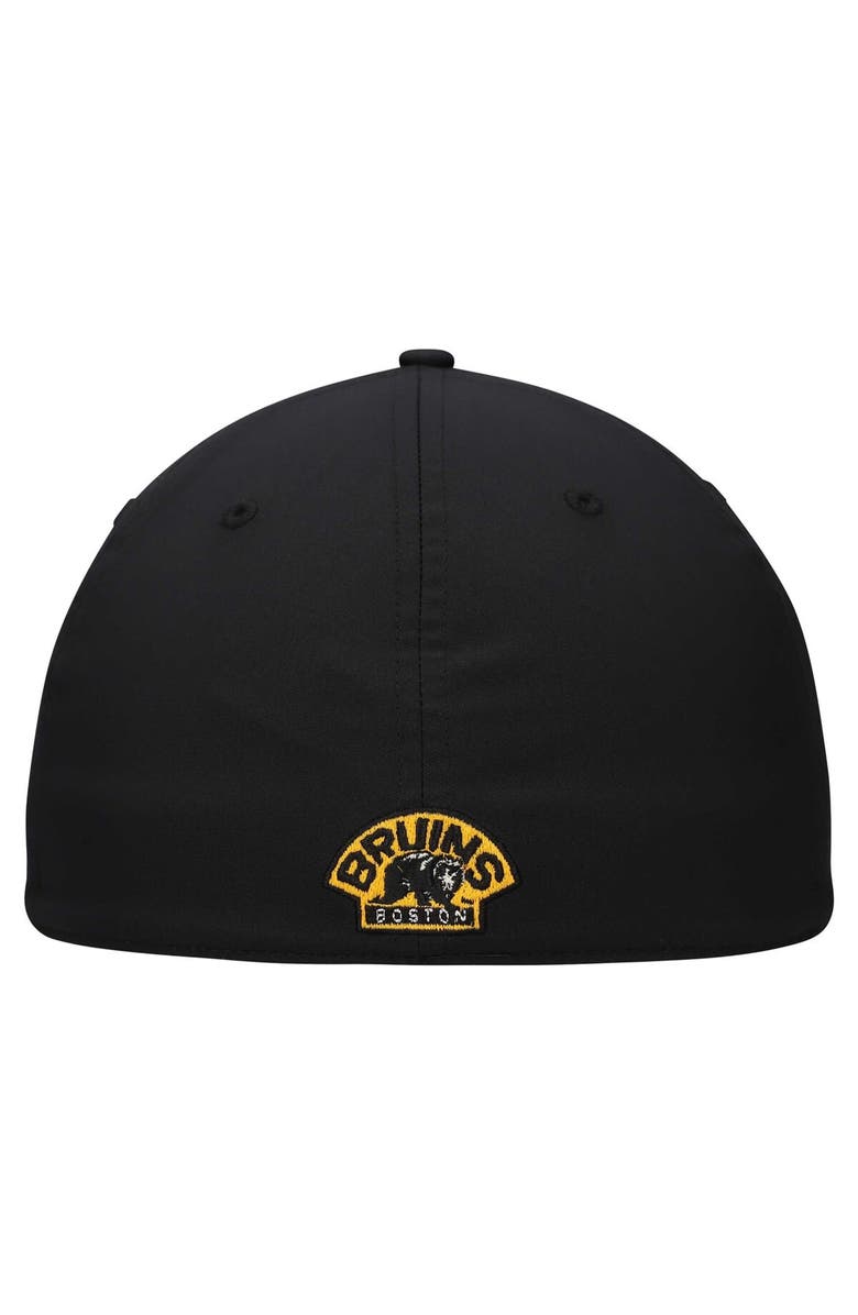 adidas Men's adidas Black Boston Bruins Circle Logo Flex Hat, Alternate, color,