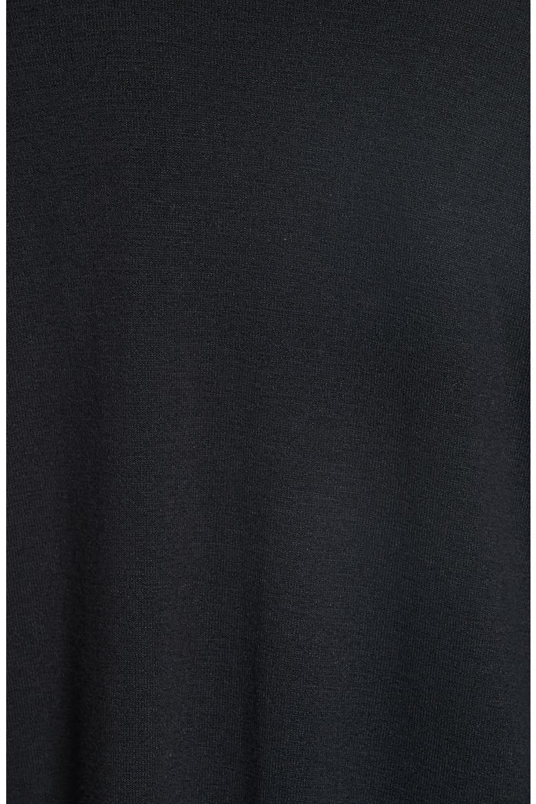 The Knit Long Sleeve Tee, Alternate, color, BLACK