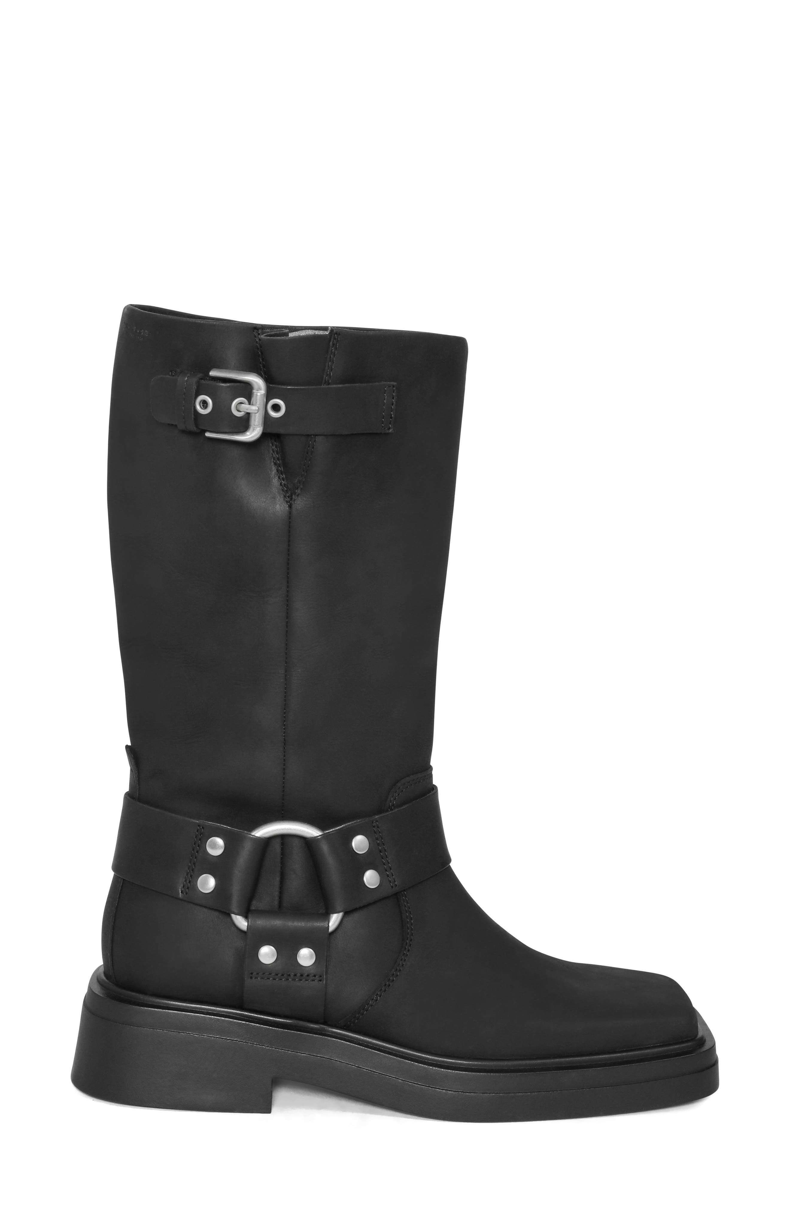 Vagabond Shoemakers Eyra Moto Boot, Alternate, color, Off Black