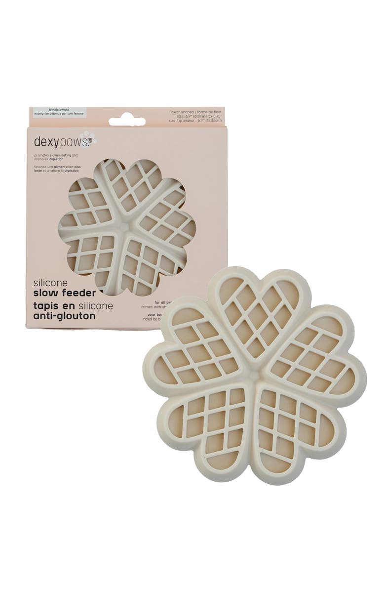Dexypaws Hide & Seek Slow Feeder, Alternate, color, Beige