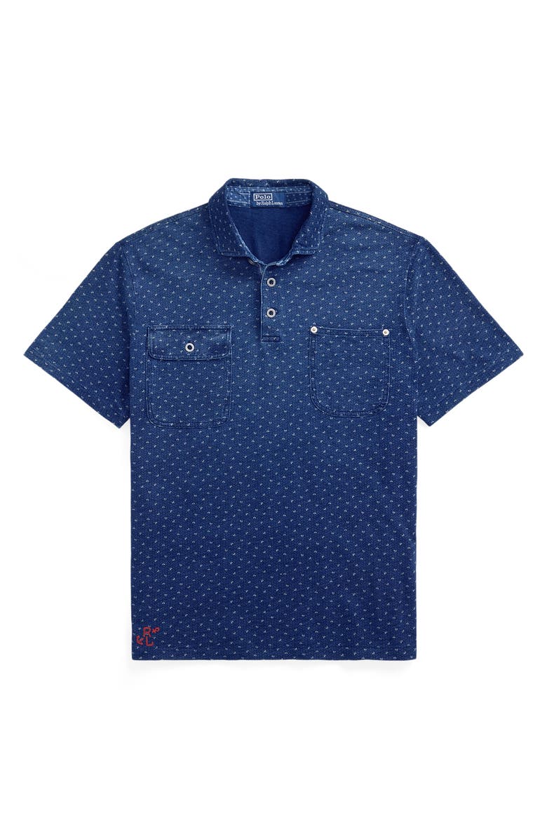 Polo Ralph Lauren Classic Fit Indigo Jersey Polo, Alternate, color, 