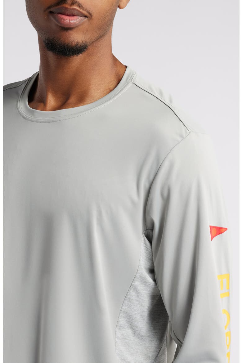 Sun Pro Logo Long Sleeve Performance T-Shirt, Alternate, color, LIGHT GREY