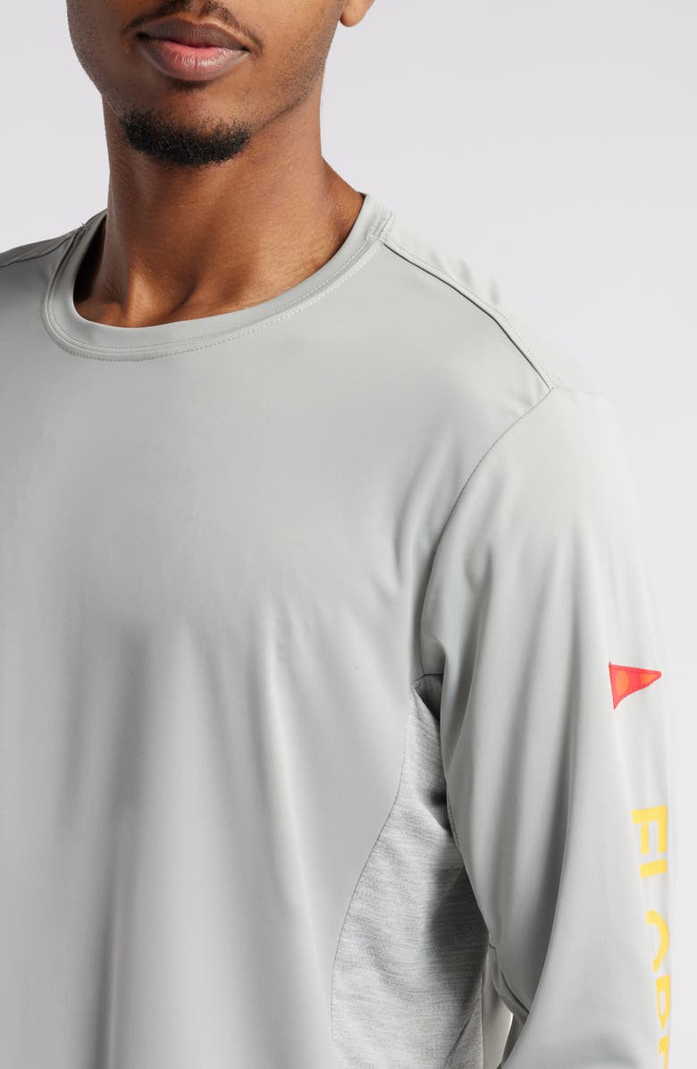 Florence Sun Pro Logo Long Sleeve Performance T-Shirt, Alternate, color, Light Grey
