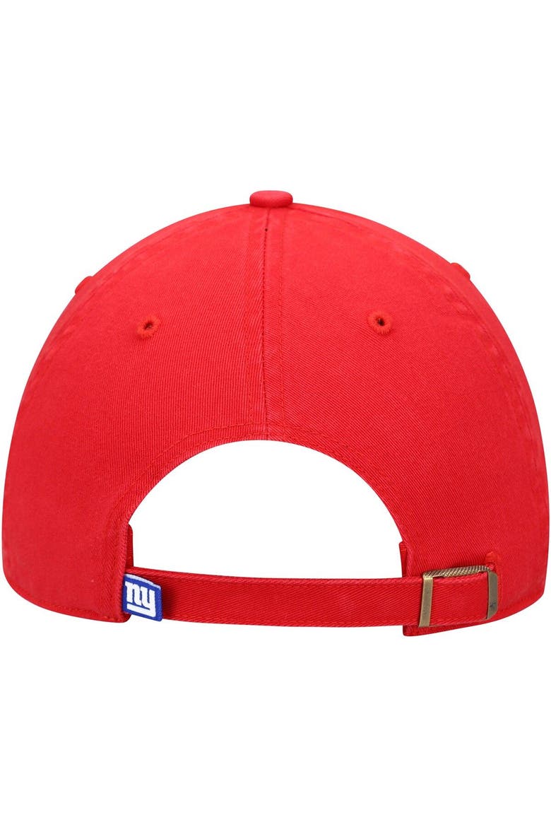 Men's '47 Red New York Giants Secondary Clean Up Adjustable Hat, Alternate, color, Red