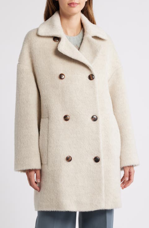 Women's Ivory Wool & Wool-Blend Coats | Nordstrom