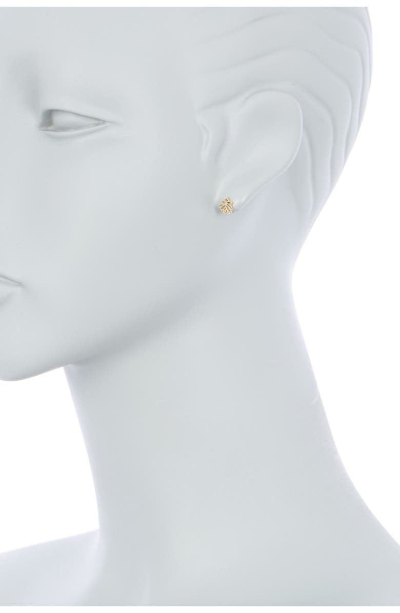 KARAT RUSH 14K Yellow Gold Mini Flower Stud Earrings, Alternate, color, 