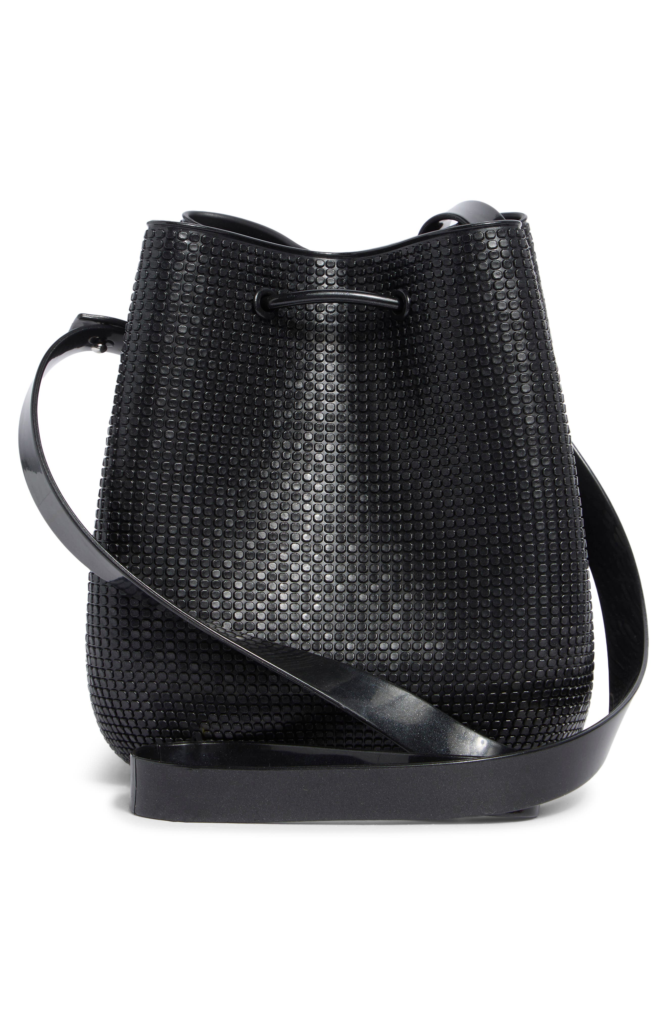Lux Crossbody Bag, Alternate, color, METALLIC BLACK