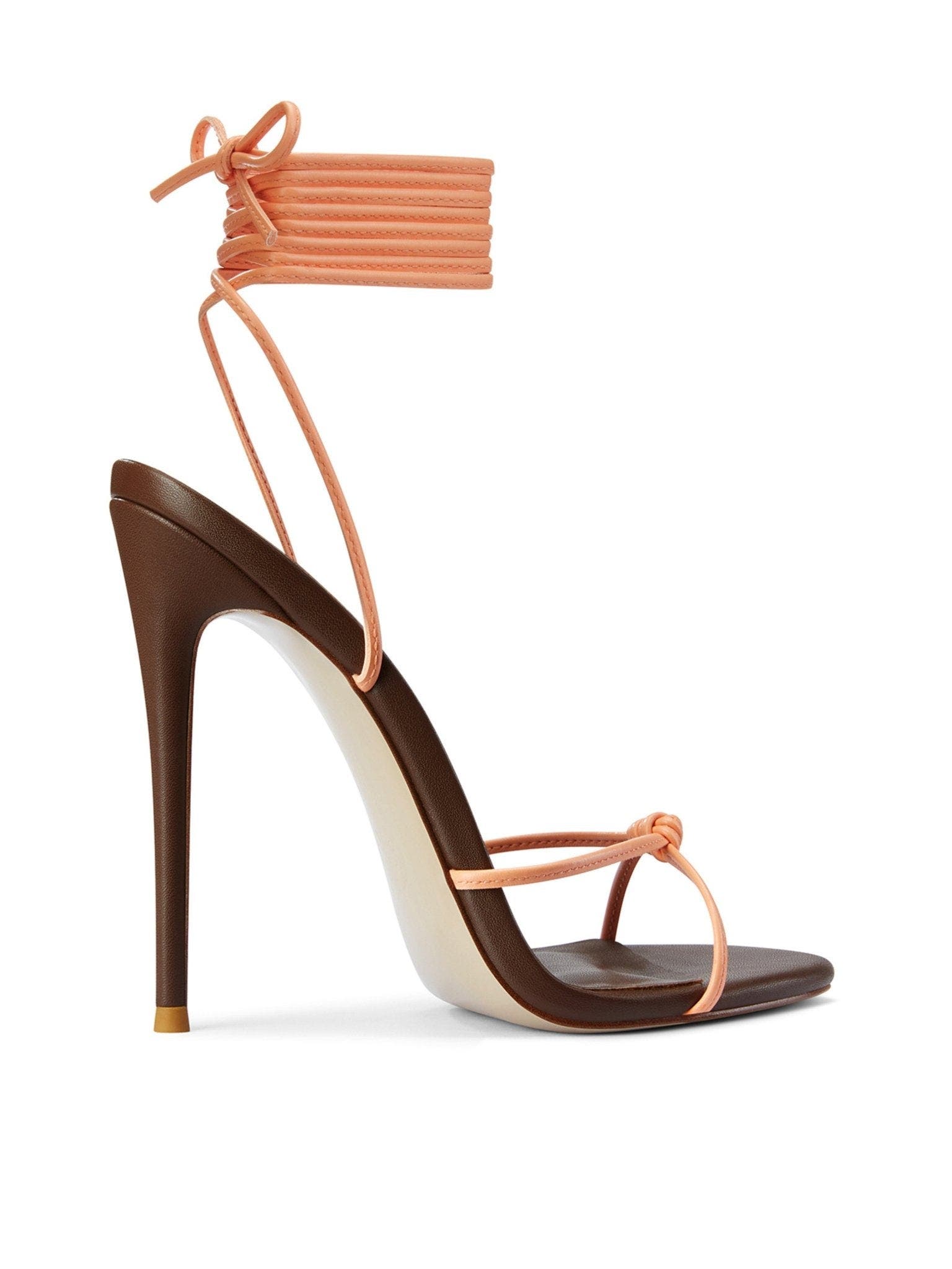 FEMME Athens Lace Up Sandal, Alternate, color, Coco/Peach