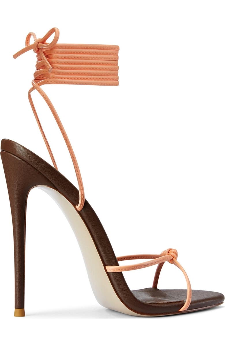 FEMME Athens Lace Up Sandal, Alternate, color, Coco/Peach