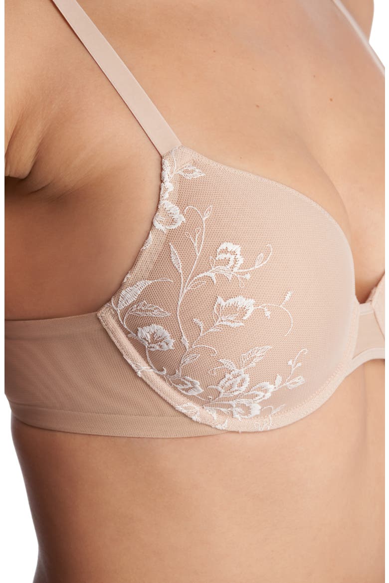 Flawless Underwire Contour Bra, Alternate, color, CAFE/ IVORY