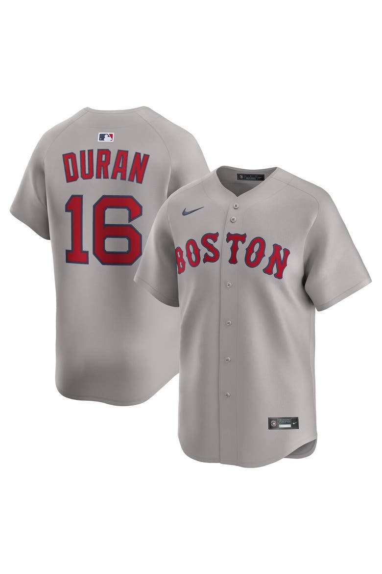 Men's Nike Jarren Duran Gray Boston Red Sox Road Limited Jersey, Main, color, Gray