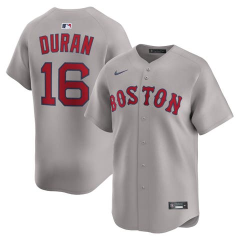 Men's Nike Jarren Duran Gray Boston Red Sox Road Limited Jersey
