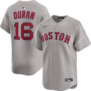Nike Men's Nike Jarren Duran Gray Boston Red Sox Road Limited Jersey