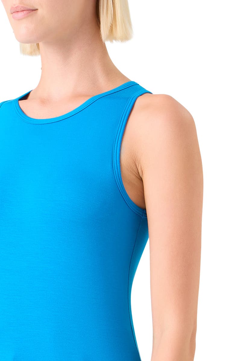 Akris punto Sleeveless Stretch Modal Top, Alternate, color, Cobalt Blue