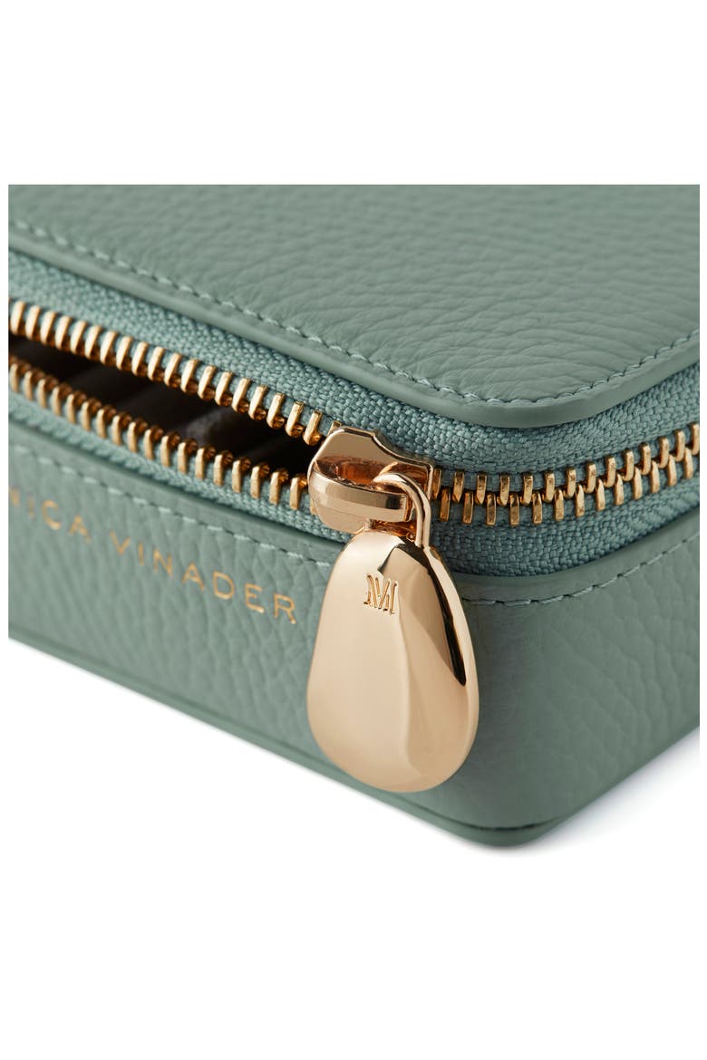 Leather Jewelry Box, Alternate, color, SAGE