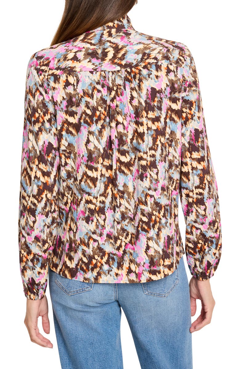 NIC+ZOE Painted Ikat Live In Top, Alternate, color, Neutral Multi