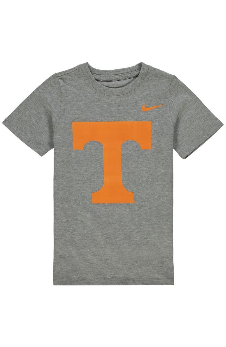 Nike Preschool Nike Charcoal Tennessee Volunteers Logo T-Shirt, Main, color, Heather Gray