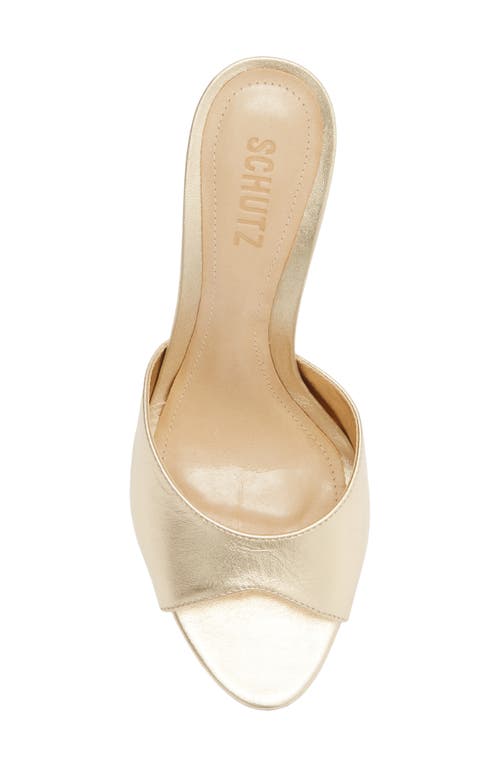 Schutz Cloe Slide Sandal In Silver