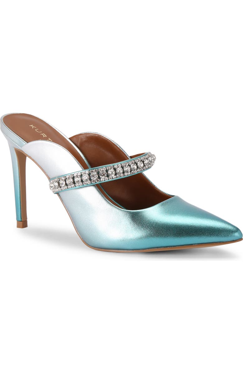 Kurt Geiger London Duke Pointed Toe Mule, Main, color, Blue/Pal C