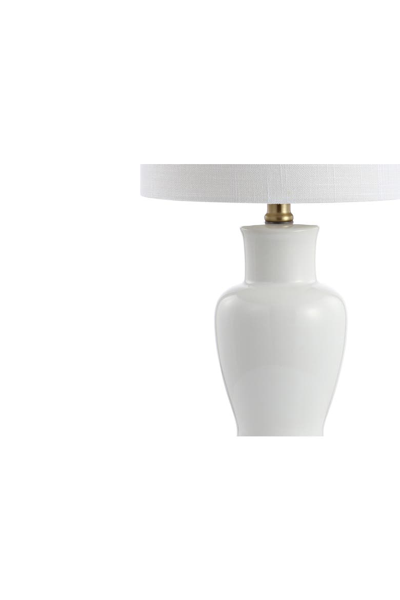 Chi Ceramic/Iron Modern Classic LED Table Lamp, Alternate, color, White