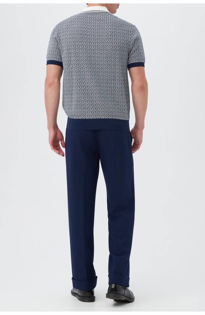 MR TURK Dover Short Sleeve Knit Polo, Alternate, color, Indigo
