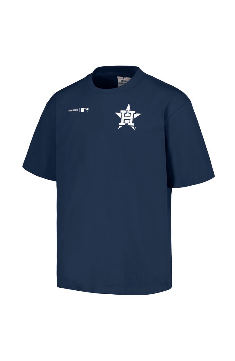 PLEASURES Men's PLEASURES Navy Houston Astros Precision T-Shirt, Alternate, color, Navy