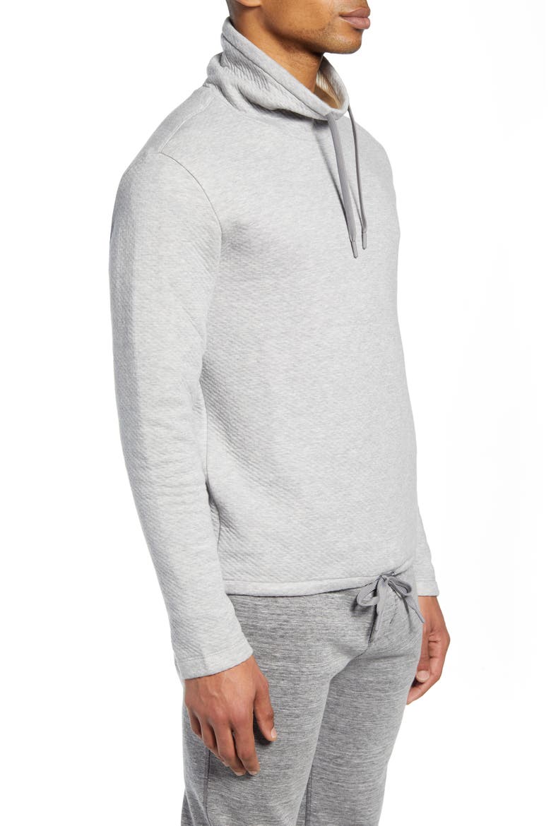 Funnel Neck Sweatshirt, Alternate, color, LIGHT HEATHER GREY
