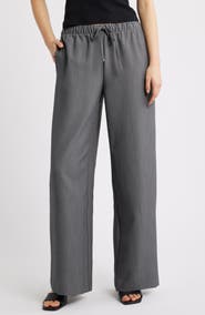 Open Edit Icon Pull-On Wide Leg Pants