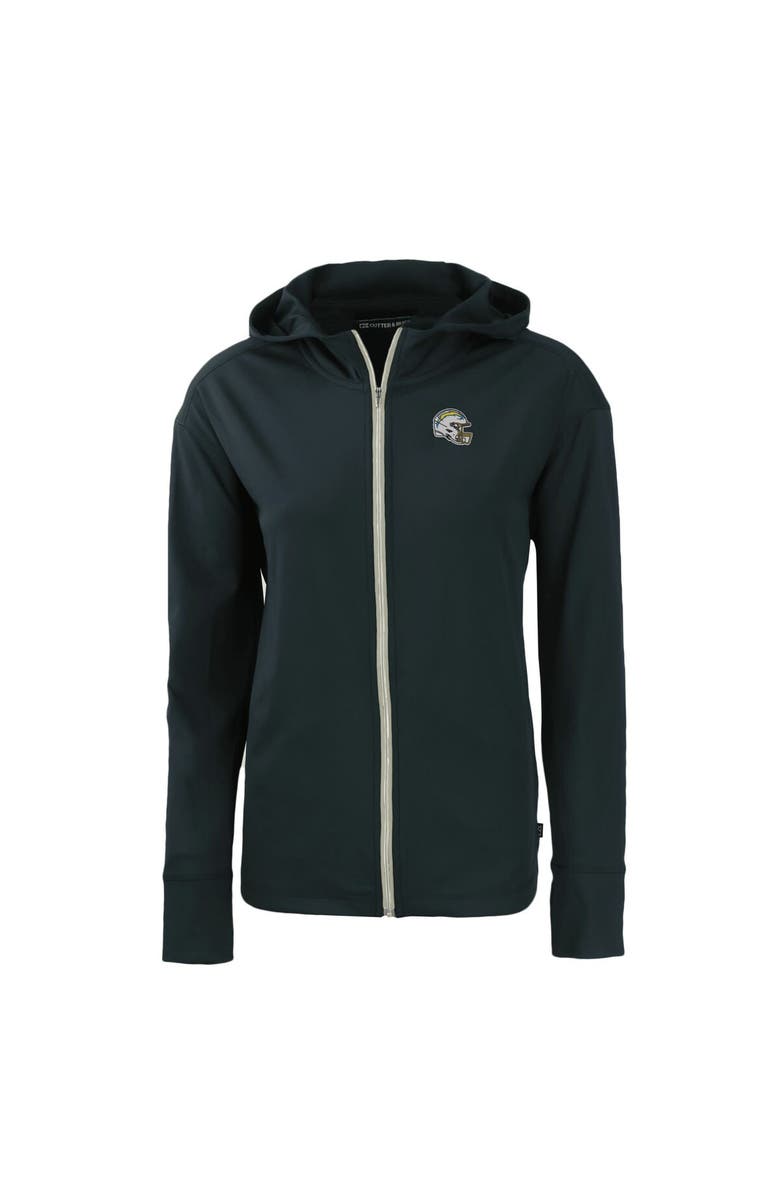 Cutter & Buck Women's Cutter & Buck  Navy Los Angeles Chargers Helmet Daybreak Eco Recycled Full-Zip Hoodie, Alternate, color, 