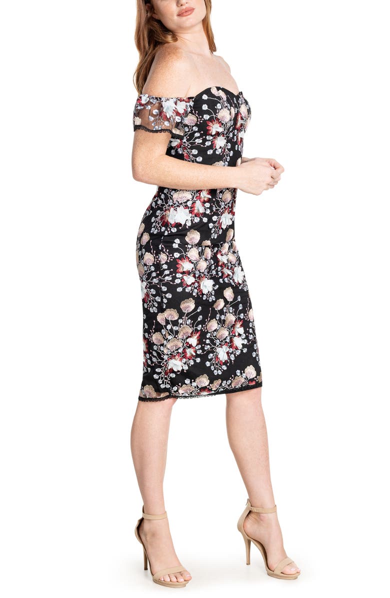 Dress the Population TARA, Alternate, color, Black Multi