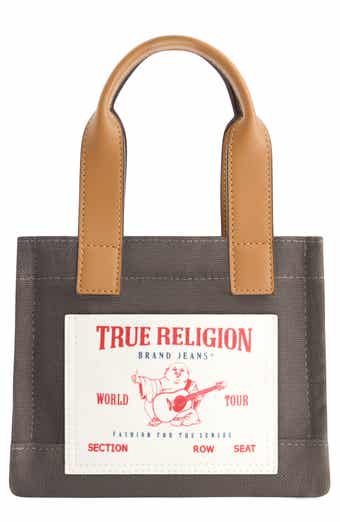 True Religion Twill Mini Tote Bag