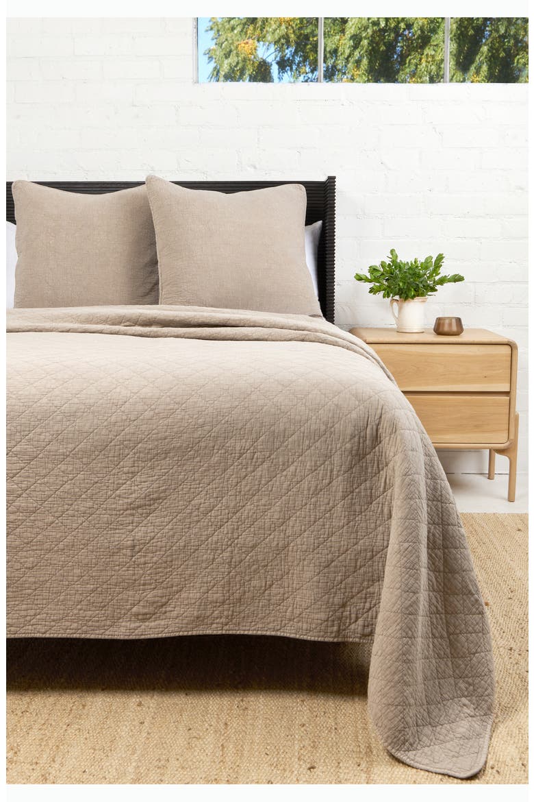 'Huntington' Coverlet, Alternate, color, TAUPE