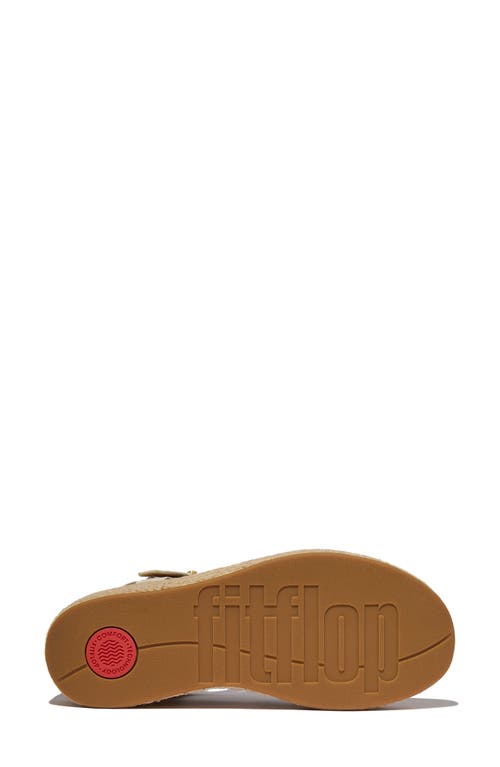 Fitflop Espadrille Platform Wedge Sandal In Paris Beige