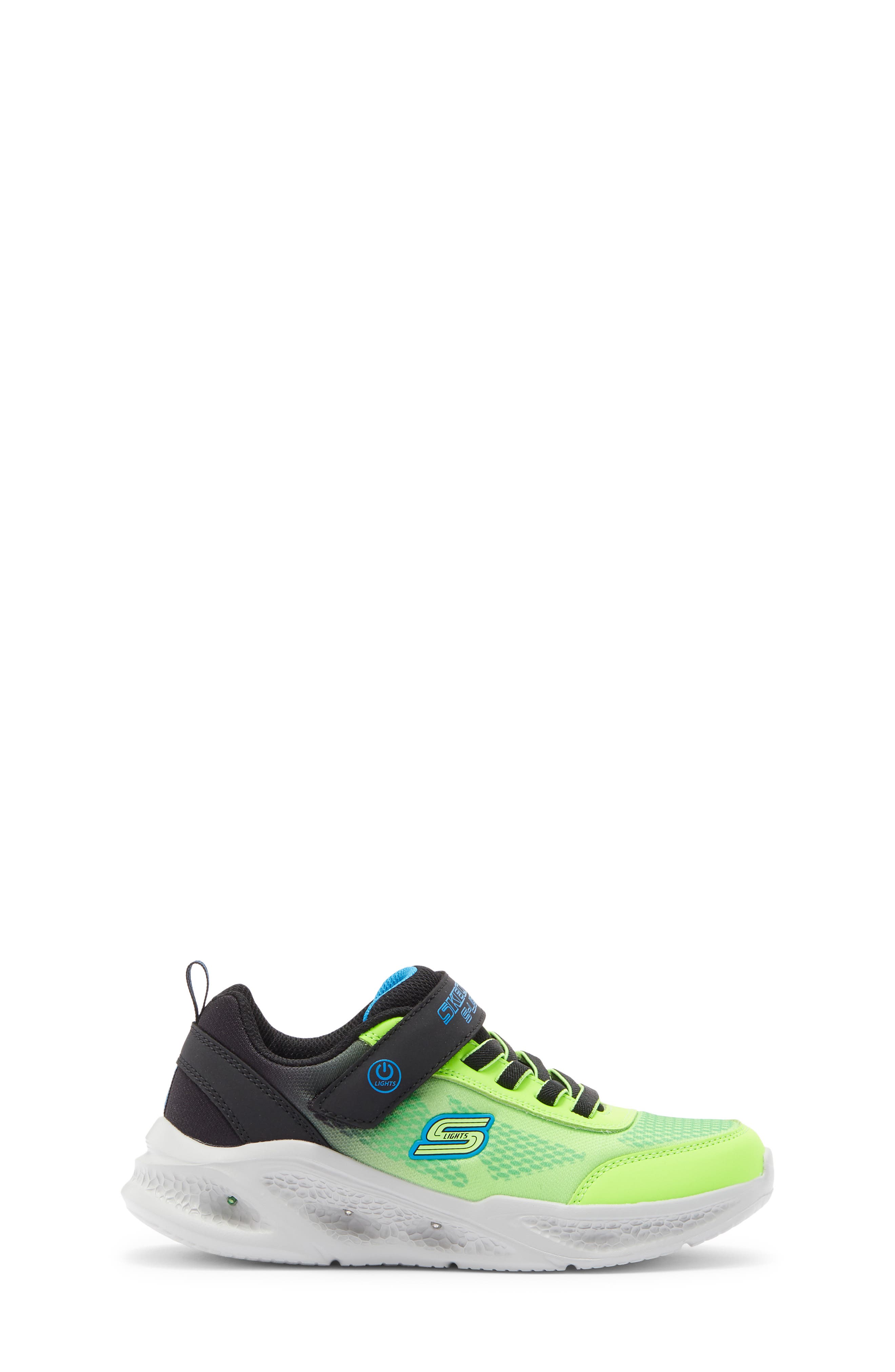 Kids' S-Lights®: Meteor-Lights Krendox Light-Up Sneaker, Alternate, color, LIME/ BLACK / BLUE