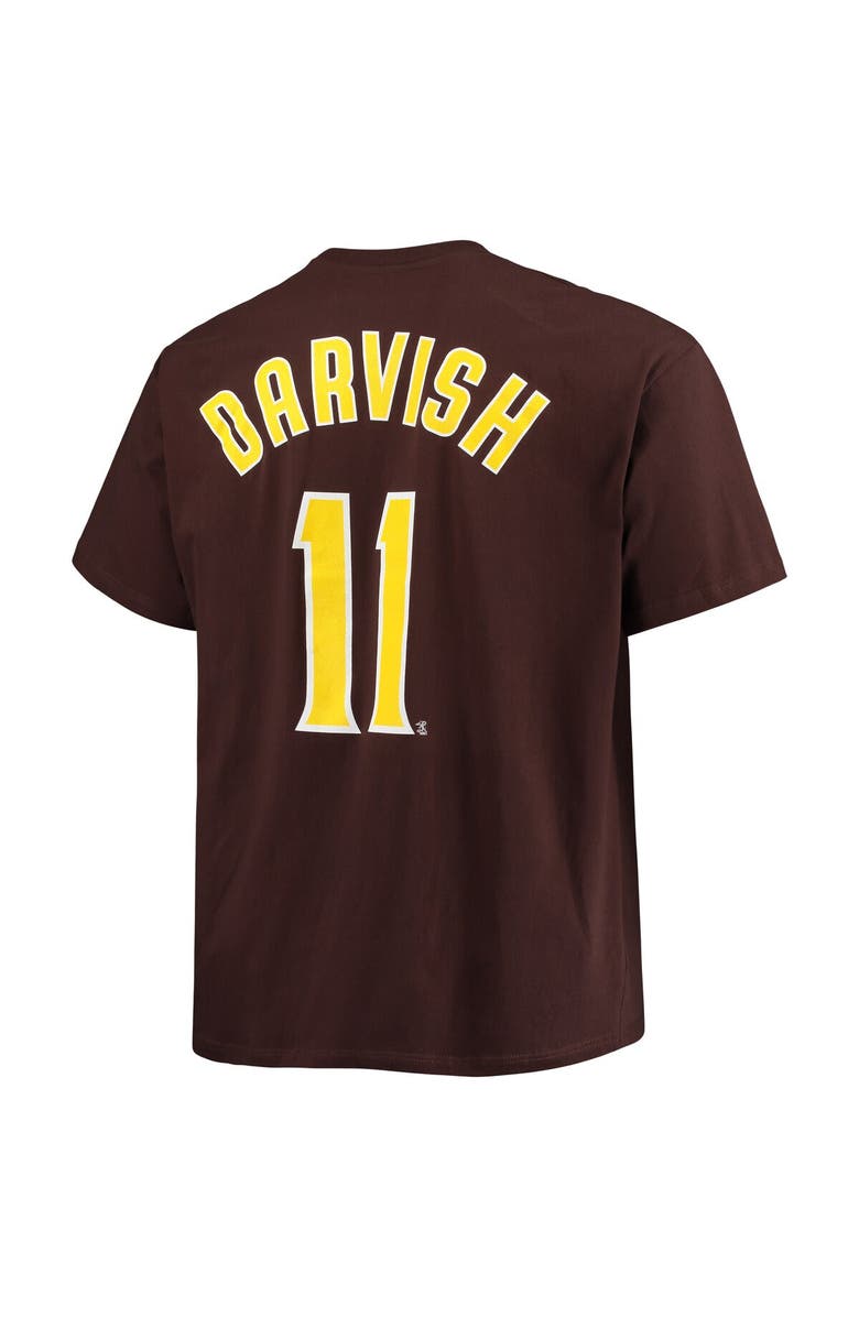 PROFILE Men's Yu Darvish Brown San Diego Padres Big & Tall Name & Number T-Shirt, Alternate, color, Brown